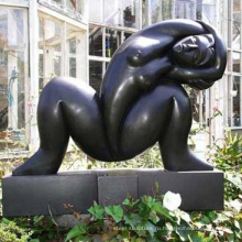 высокое качество абстрактные статуи жир бронза леди скульптуры йога